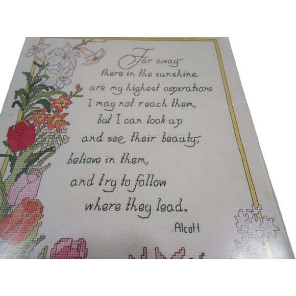 Gardens of the Mind Counted Cross Stitch Patterns Gloria & Pat 1983 Book 19 GUC - Picture 6 of 12